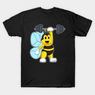 Bee Bodybuilding Barbell T-Shirt